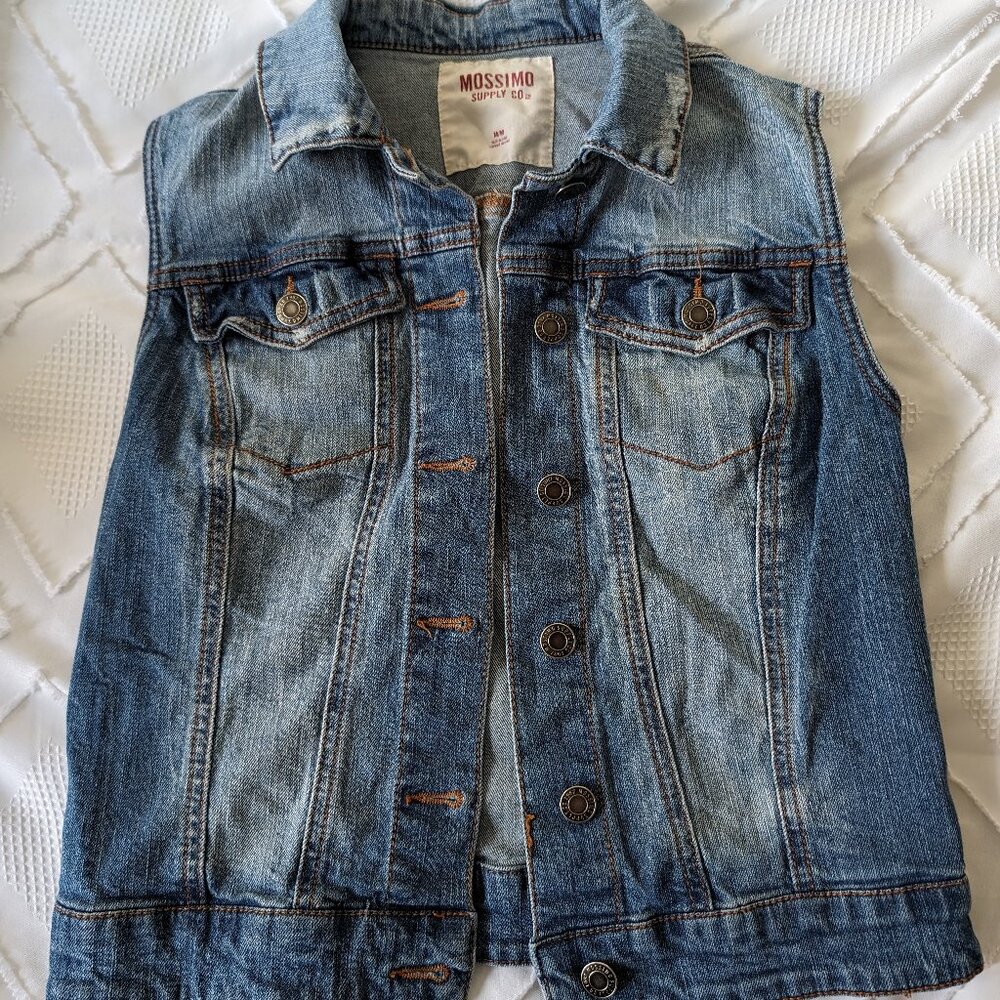 Jean jacket vest